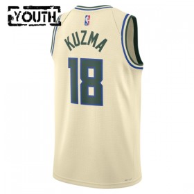 Dres Milwaukee Bucks Kyle Kuzma Nike 2025-26 City Edition Bijela Swingman - Dječji